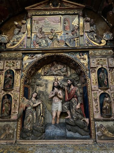 Parte inferior del retablo