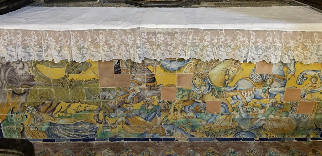 Azulejería del altar