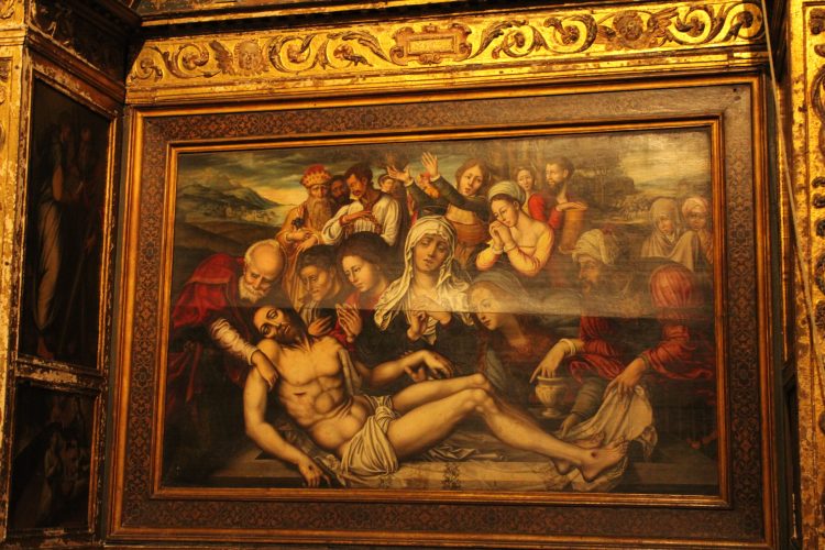 Escena central del retablo